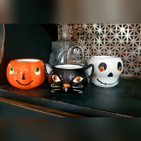 👻HALLOWEEN SALE!Vintage Hallmark stackable tea lights - Picture 3 of 9